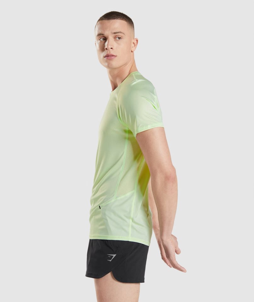 Men's Gymshark Speed Evolve T-Shirts Light Green | CA A07835